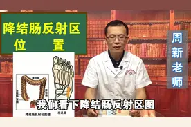 腹泻、腹痛、便秘、黏液便等结肠炎症状，揉按反射区，促进康复