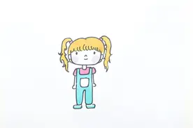 卷发双马尾怎么画视频封面