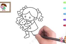 儿童简笔画教程一步一步教你画卡通小女孩简单又可爱视频封面