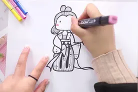 怎么画最简单的古装汉服，需要这几步