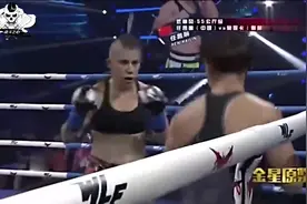 外国女猛将发型太惹眼，擂台打拳比男人还帅气，中国女将不是对手