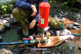 水锤泵的工作原理，不用电也能实现高扬程输水，看完你也能做一个视频封面