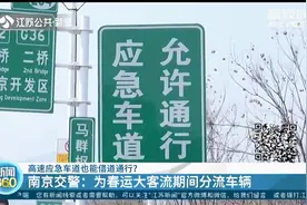 高速应急车道也能借道通行？南京交警：为春运大客流期间分流车辆视频封面