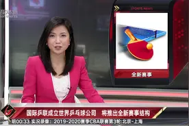 国际乒联成立世界乒乓球公司　将推出全新赛事结构视频封面