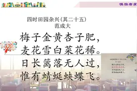 小学语文古诗词赏析《四时田园杂兴》宋范成大讲解赏析微课视频封面