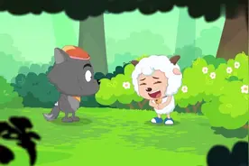 冰冰羊包了一份饺子大餐，喜羊羊吓坏了，只能躲到狼堡去吃饭！