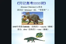 零基础记单词—dinosaur恐龙
