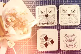 0基础学画画：简单的线条组合，禅绕画入门图案绘画小技巧视频封面