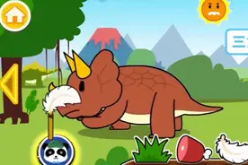 恐龙对战空间  霸王龙宴请腕龙剑龙三角龙吃糖果