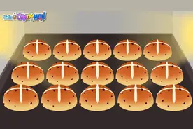 启蒙经典儿歌Hot Cross Buns，热腾腾的十字面包啊视频封面