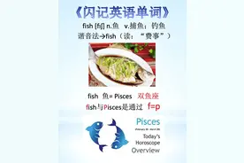 零基础记单词—fish 鱼 v.捕鱼