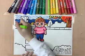 【过马路】上学放学，安全归学！跟小胃老师一起学习画画吧！视频封面