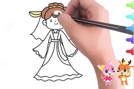 穿古装的小公主简笔画，衣袂飘飘古风少女怎么画，一分钟带你学会视频封面