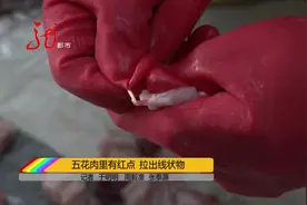 到底是啥玩意？五花肉里有红点 竟然拽出像虫子一样的东西视频封面