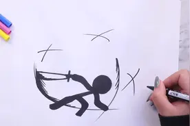 火柴人刀法特效画法视频封面