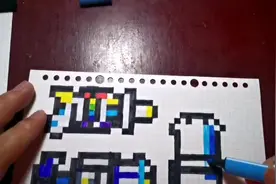 手绘像素画元气骑士武器