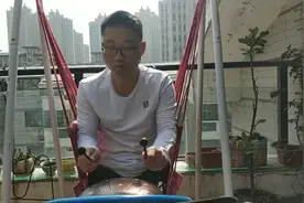 今天用空灵鼓练习一个新的曲子，祈祷，相对简单一些学会后教给妞视频封面