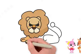 简笔画教程，卡通狮子怎么画简单好看，宝妈快给孩子收藏起来视频封面