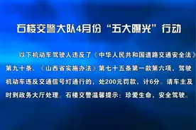 石楼交警大队4月份五大曝光行动视频封面