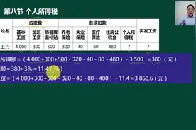 王老师讲个人所得税计算的方法，很详细视频封面