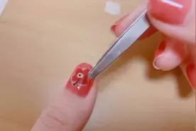 DIY美甲小花花，泫雅同款美甲小花花，超级可爱适合短指星人美甲视频封面