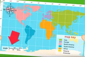 英语词汇 - 地图-map
