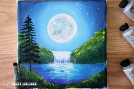 少儿水粉画｜教你一招画水粉画，简单又漂亮！