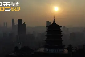 到贵阳东山看一场绝美落日图片