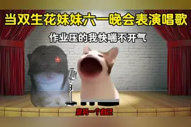 当双生花妹妹六一晚上表演唱歌！ #猫meme