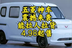 五菱微型面包车又能拉人又能拉货，价格便宜，你们会不会买？视频封面