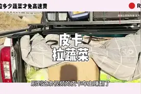 皮卡拉多少蔬菜才免高速费 #皮卡拉多少蔬菜才免高速费视频封面
