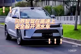 问界智驾在高速上安全躲开洒水车#特费心特斯拉#领航种草计划视频封面