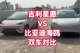 吉利星愿低配VS比亚迪海鸥低配详细双车对比 七万级别代步电车