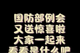彩蛋来了：国防部记者会送海军徽章图片