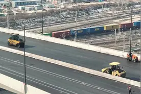 合肥文忠路高架涉铁段即将通车图片