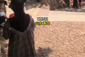 山东一公园保安驱赶卖冰棍老头，回应：园内不能摆摊，会去核实图片