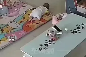 台风来袭，广东一居民窗户没关家里宝宝差点被吹飞图片