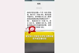 家长给儿子制定大学生活费标准，全勤奖300元，找对象每月再奖500元，女朋友：完了，我成绩效了图片