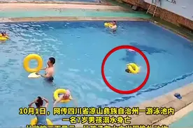 痛心！男孩游泳池溺亡10分钟无人救援图片