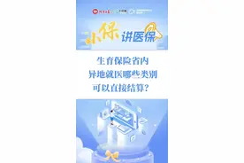 “小保”讲医保丨生育保险省内异地就医哪些类别可以直接结算？图片