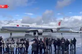 独家视频丨习近平抵达塔布图片