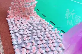 长沙一小学举办环保时装秀，家长用纸巾缝制999朵“玫瑰”礼服裙，这届家长也太“卷”了图片