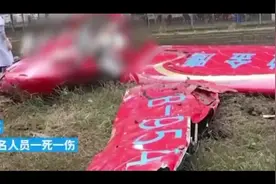 安徽一架飞机坠落致1死1伤，镇政府：死者疑为教练图片