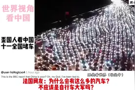 国外网友看中国十一假期大堵车！外网人:这是所谓的发展中国家？图片