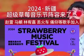 视频 | 2024·新疆超级草莓音乐节阵容来了！赵雷 马頔 林宥嘉 丢火车 痛仰等歌手加入图片